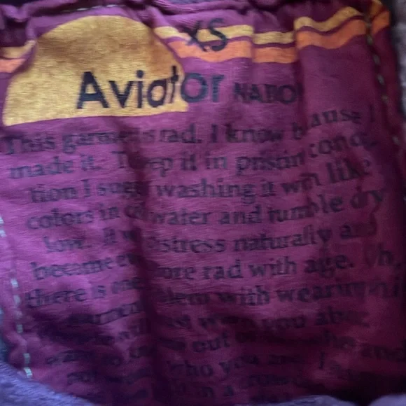 Aviator Nation SET Purple/ Pink Color Block crew w boot / Sweats size S RARE - Picture 4 of 8